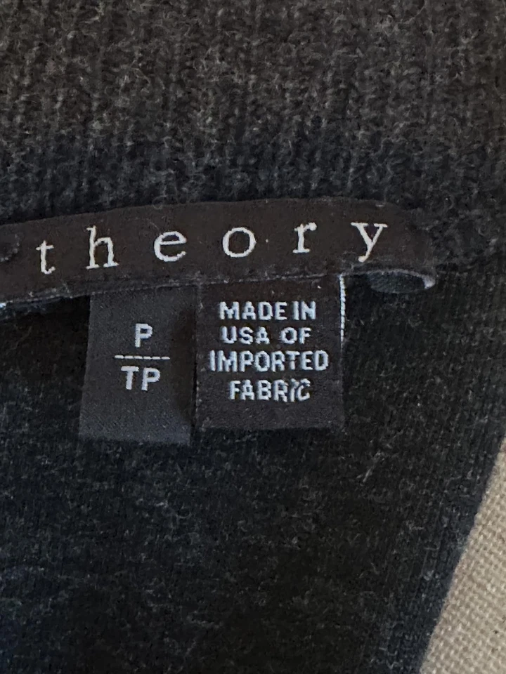 Vestido midi gris oscuro para mujer Theory talla P Foto 3 de 4