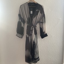 Wrap Kimono Dress Religion 18 Black Grey