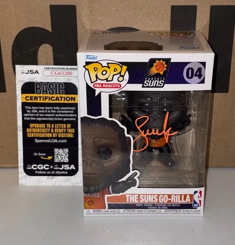 Steve Nash Signed Autographed Phoenix Suns Gorilla Funko Pop Mascot 04 JSA N