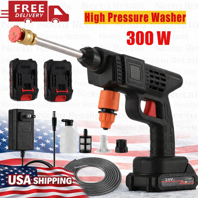#ad #ad Portable Cordless Electric High Pressure Water Spray Gun Car Washer Cleaner Tool $39.99