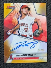 2025 Bowman's Best Of Gold Refractor Tyler Bremner /50 RC Rookie Auto Autograph