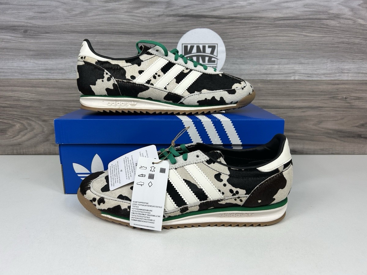 Adidas SL 72 OG 'Cow Print' Black White Green (JR1639) Women's