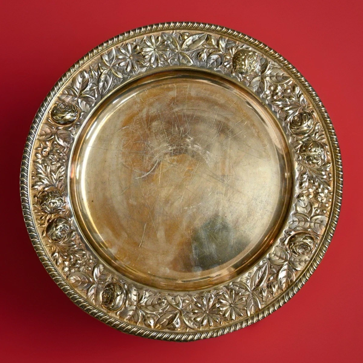 GORHAM heritages トレイ Gorham 1900-1940 Antique US Sterling Silver Platters & Trays for