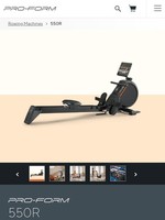 BRAND NEW ProForm 550R Folding Smart Bluetooth Rowing Machine Black