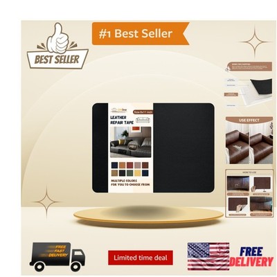 Luxury Leather Repair Patch - Self-Adhesive 8x11'' for Perfect Restoration