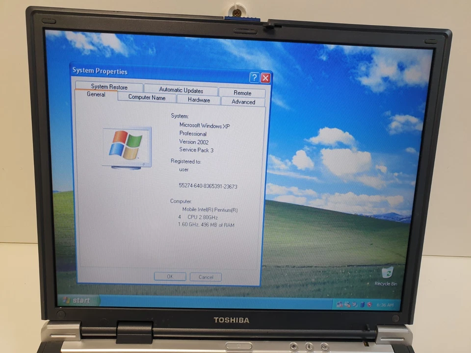Blue Toshiba Satellite A30 | Pentium 4 M 2.80GHz | 512MB | 40GB - Image 3 of 4