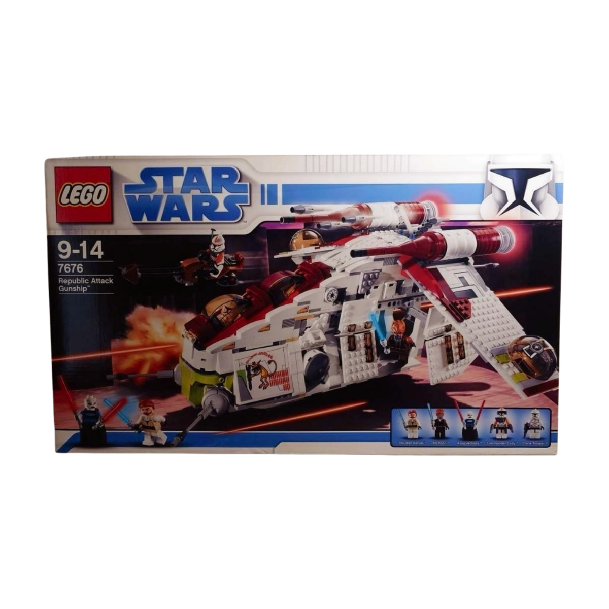 LEGO 7676 Republic Attack Gunship Star Wars Clone Wars Retired