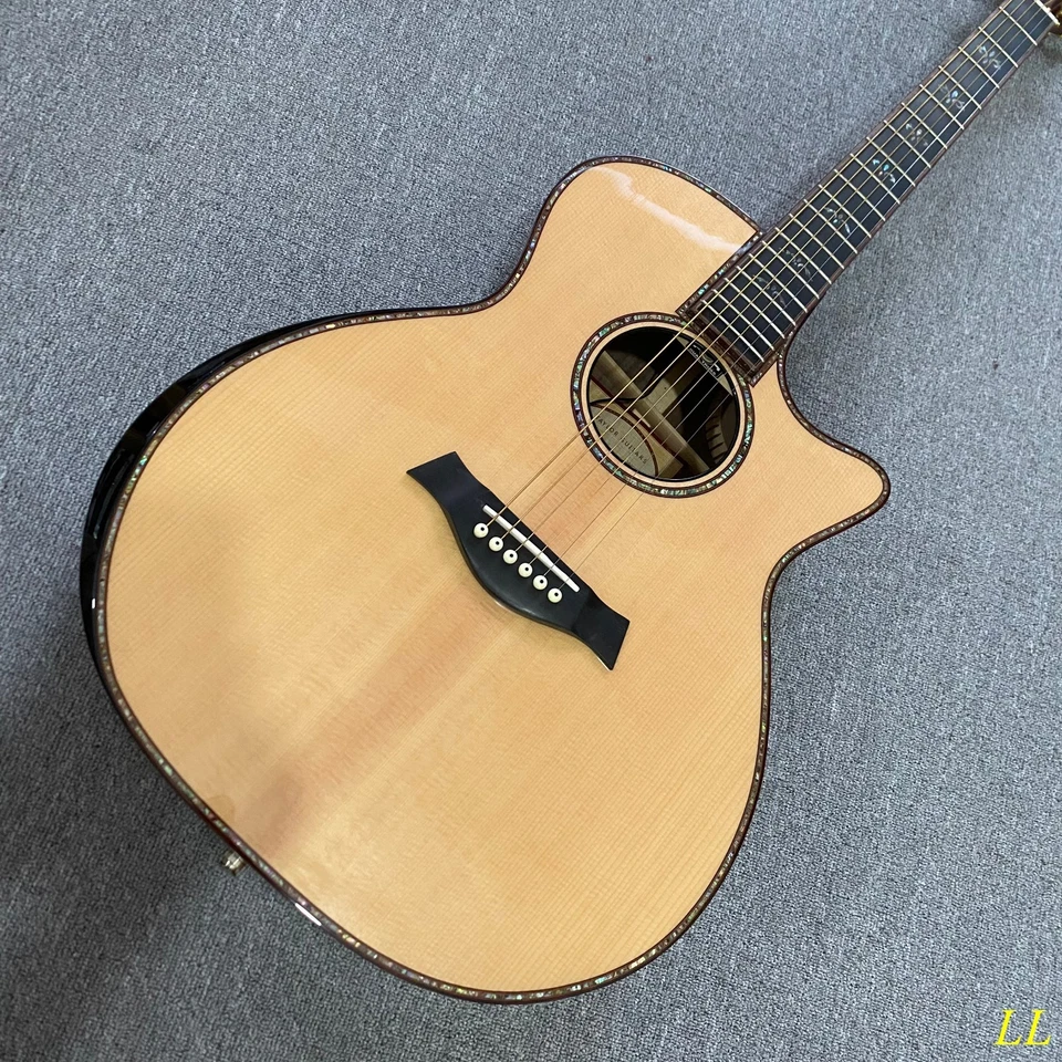 914 ce акустическая гитара натуральный с ES1 Electronics черного дерева гриф - Изображение 2 из 4