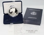 1996 P Proof American Silver Eagle, w/ Box & COA !!