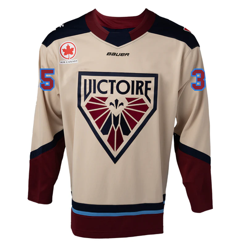 Maroon Home / Beige Away Adult / Youth Sewn Stitched Hockey Jersey NEW S-5XL - 第 22/30 張圖片
