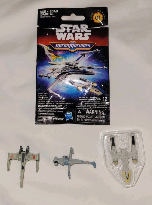 Galoob Star Wars Micro Machines B-wing Fighter 1992 - 2015 Y-wing - X-wing Used