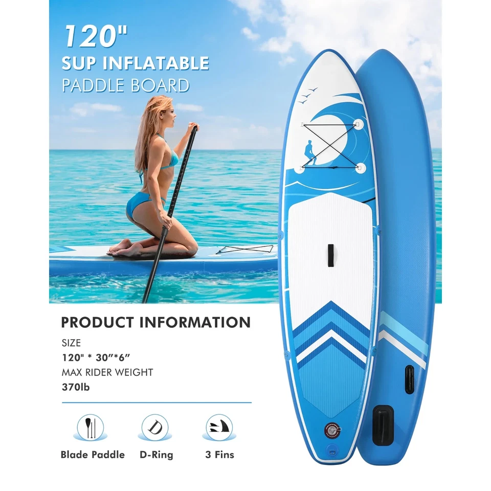 Prancha de stand up paddle inflável premium 12'x30''x6'' - Imagem 3 de 4