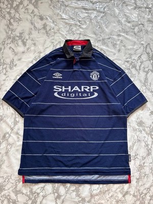 ウェア UMBRO 99/00 Manchester United T-Shirt Manchester United Umbro Shirt 99/00 Vintage Away Shirt | eBay