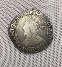 Rare 1640–1641 Charles I Shilling Star Mint Mark Hammered Silver Coin