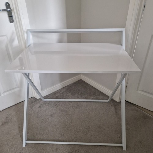 Habitat Compact Folding Office Desk White- Barely Used