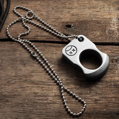 EDC Tactical Tool Ring Single-Finger Knuckle Duster Stainless Steel Pocket Colle