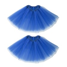 2-Pack Women's 3-Layer Tulle Tutu Skirt Adult Teen Girls Costume Halloween Runni