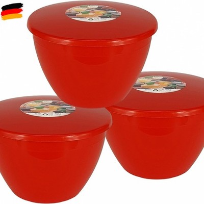 Just Pudding Basins Kunststoffbecken mit Deckel, mittelgroß, lebensmittelecht, 