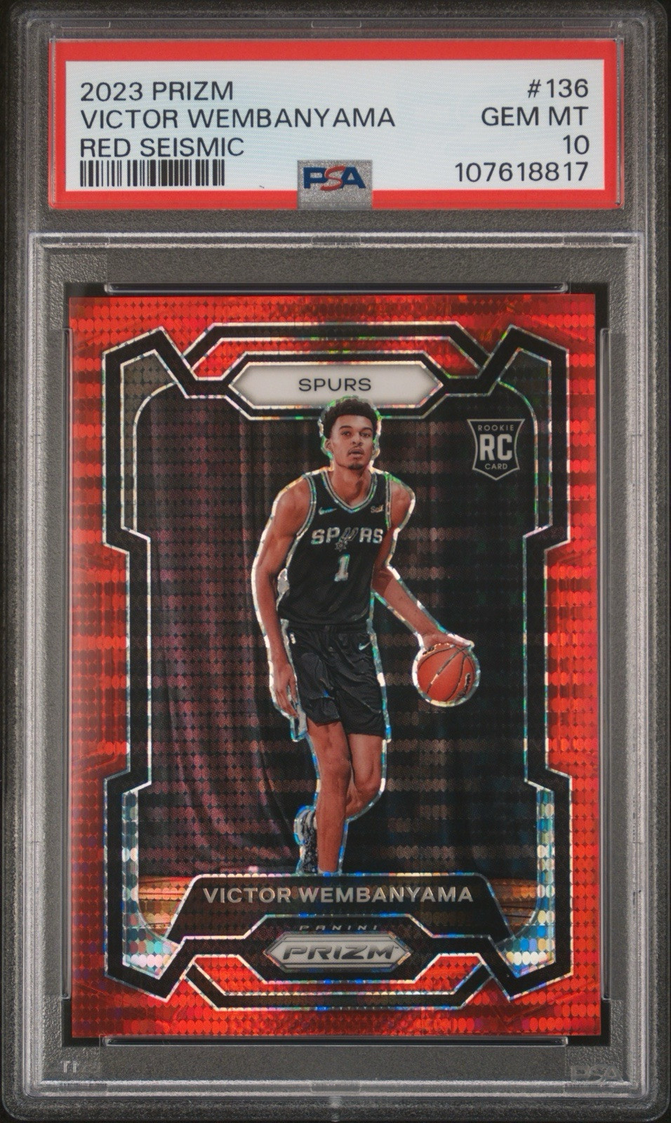 Victor Wembanyama 2023 Prizm #136 Red Seismic /299 Price Victor Wembanyama 2023 Prizm #136 Red Seismic /299 Price
