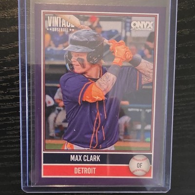 Onyx Authenticated Vintage Baseball Max Clark Detroit Tigers 133/150