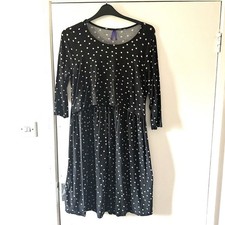 Séraphine Maternity & Nursing Polka Dot Dress - Size UK 14