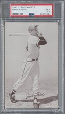 1947-1966 Exhibits Hank Aaron Milwaukee Braves HOF PSA EX+ 5.5