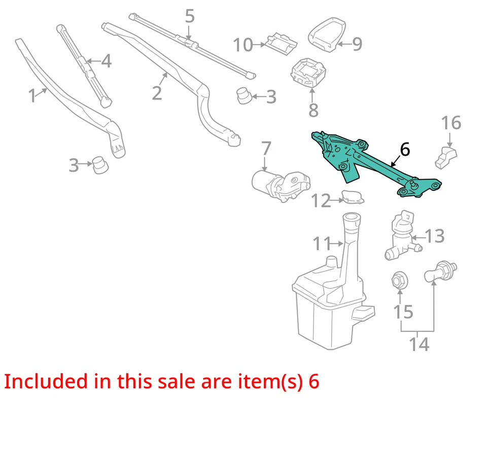 Toyota Avalon 2006 limpiaparabrisas transmisión OEM 126 k millas - LKQ413817891 Foto 4 de 4