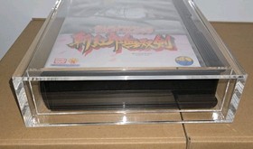 Magnetic Top Clear protective acrylic case 99% UV block for Neo Geo AES READ!