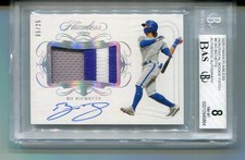 2020 Panini Flawless Bo Bichette Patch Rookie Auto /25 BGS 8
