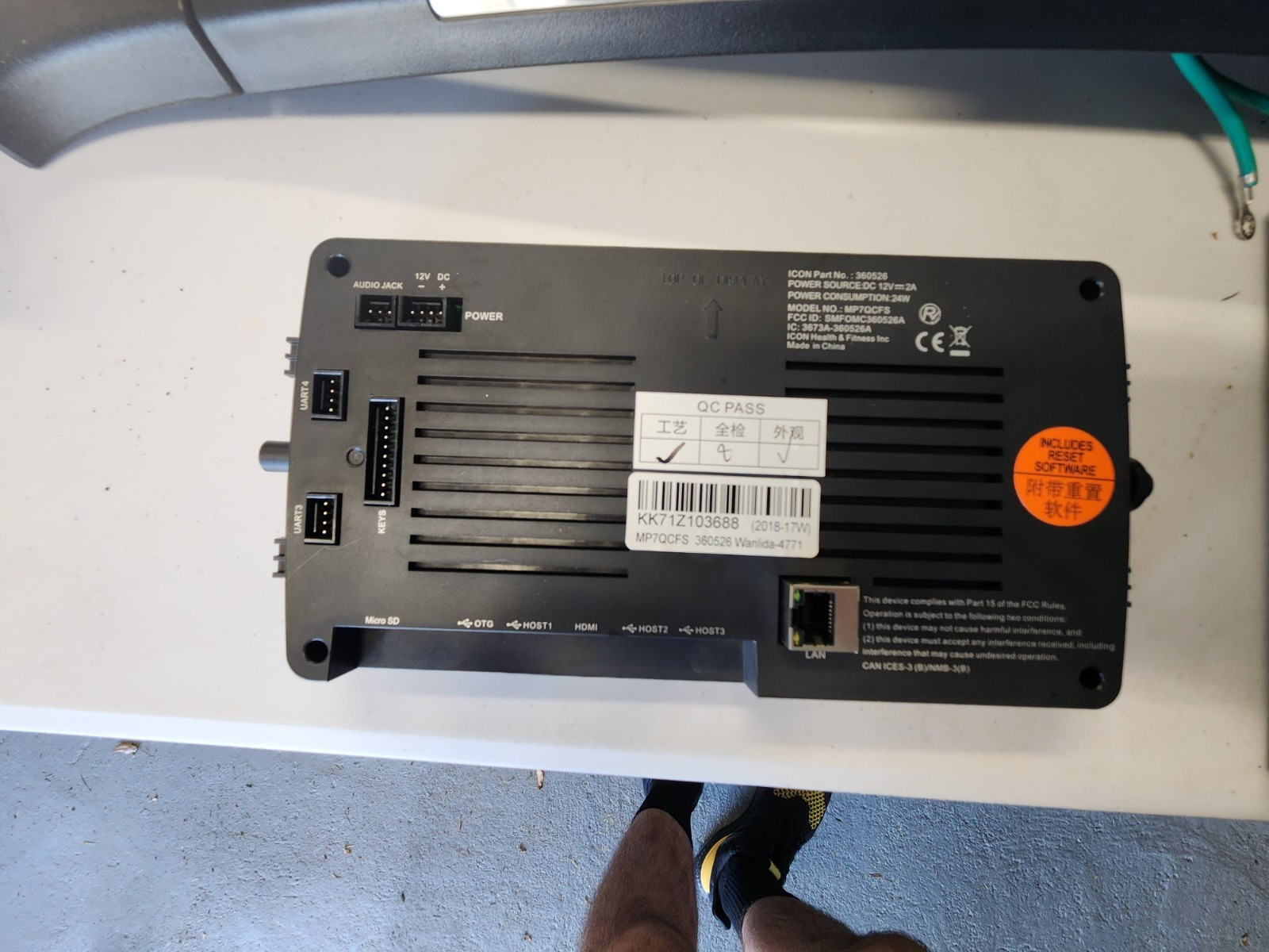 NordicTrack C990 Treadmill Display Console Panel- NTL198158 