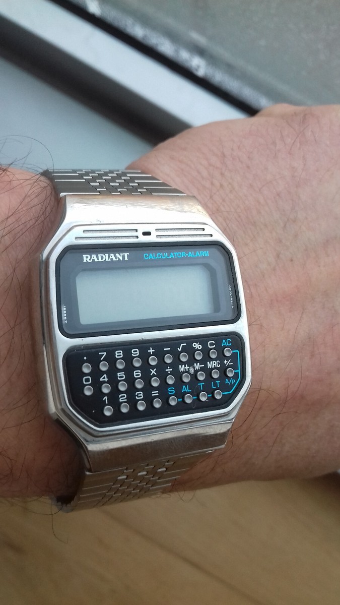 Alarm Y739 Alba Calculator Watch NOS VINTAGE ALBA (by SEIKO Pulsar