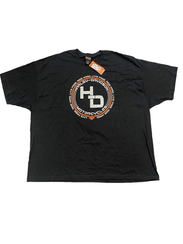 Harley-Davidson Men's T-Shirt Black Size 5XL NEW Laconia SH0619