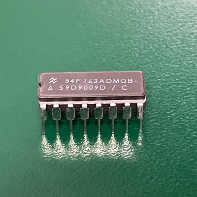 NSC ~ 54F163ADMQB ~ Counter, Up, 4 Bit Binary, 16 Pin, Ceramic, DIP