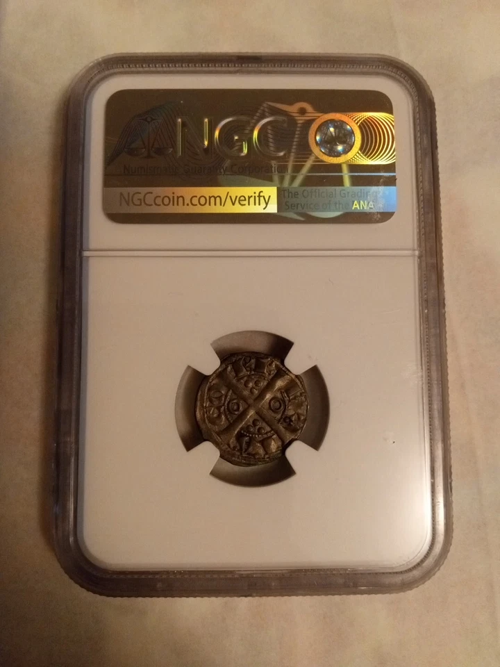 1213-1276 Spain Dinero Barcelona Jaime I NGC (0.91g) AU55 - Image 2 of 4