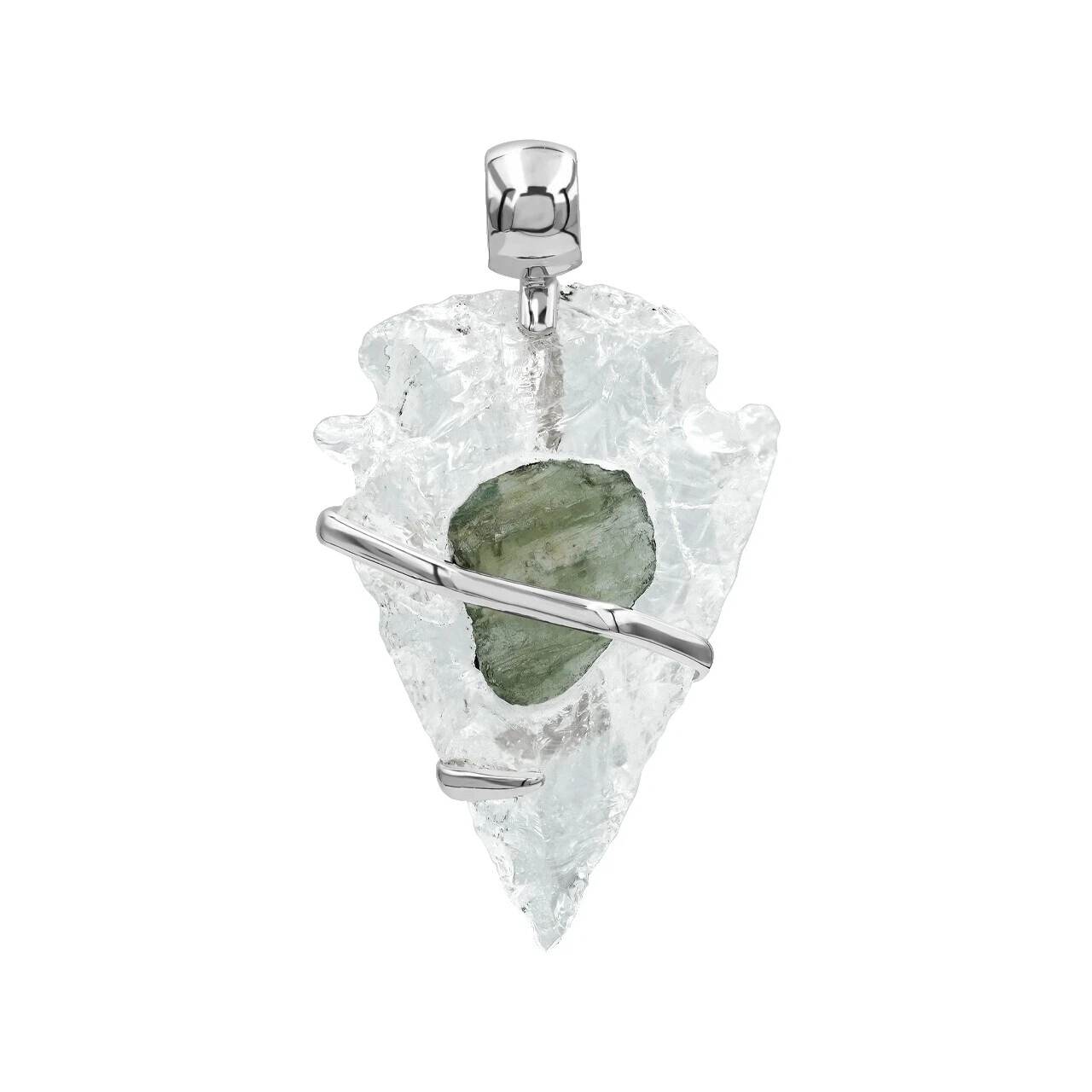 Moldavita Colgante Collares y colgantes hechos a mano