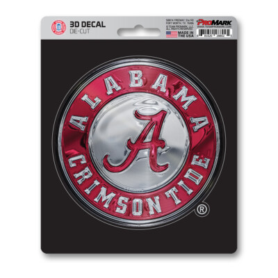 New NCAA Alabama Crimson Tide Premium Vinyl Die Cut 3D Decal / Sticker