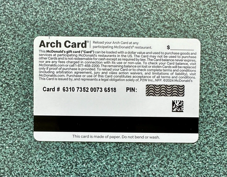 McDonald’s Hamburgler GIFT CARD. NO CASH VALUE - Image 2 of 2