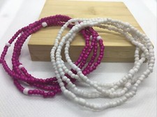 2 PC Handcrafted Waist Beads Jewelry African Bohemia Bracelets Anklet New 2388