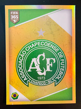 2017-18 Panini FIFA 365 # 64-83 equipo Chapecoense 20 conjunto de pegatinas camiseta y logotipo