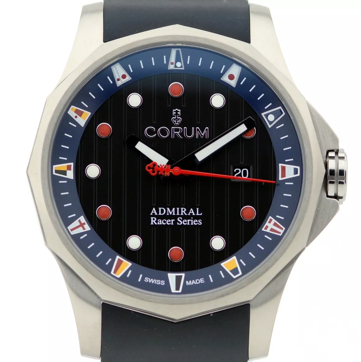 Corum Admirals Cup Racer Unworn Automatic Date Gentlmen s Steel
