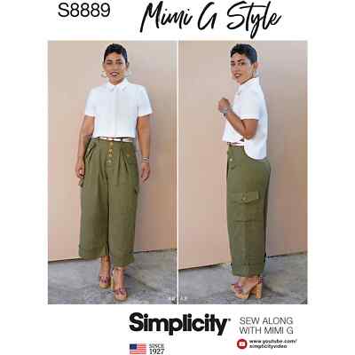 Simplicity Muster S8889 Misses Shirt und Hose mit weitem Bein