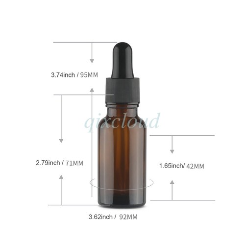 10/15/20/30/50ml Dropper Bottles Empty Essential Oil Glass Bottle Eye Dropper - Picture 4 of 14