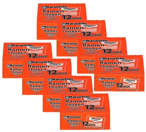 Maruchan Ramen Nudeln Huhn Geschmack Suppe, 3 Oz, 96 Stück (8 Boxen x 12) - Bild 9 von 23