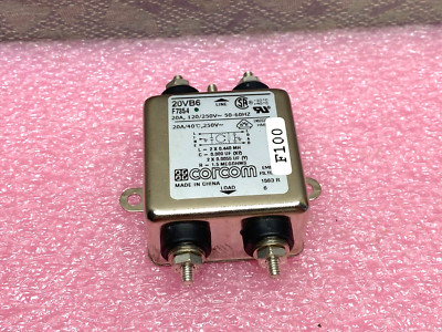 CORCOM 20VB6 EMI FILTER F7354 120/250V 20A 50-60Hz | eBay