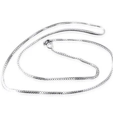 0.70Mm Sterling Silver Mens 24" Box ChaNecklace Spring Clsp