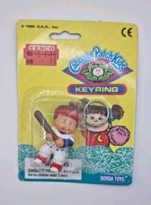 Vintage Cabbage Patch Kinder Schlüsselanhänger Dorda Toys um 1995 versiegelt