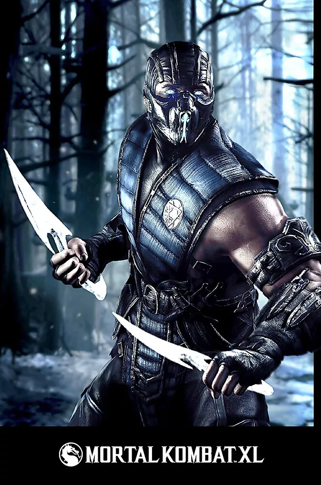 Mortal Kombat XL Sub Zero PS4 XBOX ONE Premium POSTER MADE IN USA