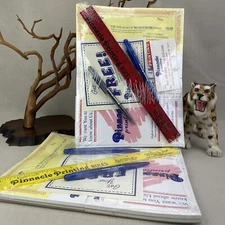 Salesman Advertising Samples Vintage 1996 ~Pinnacle Printing ~ Pens Notepads