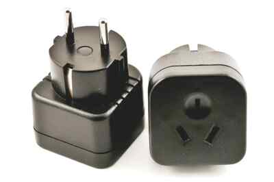 Australia New Zealand to Schuko Germany Outlet Adapter Plug From Type I to E/F