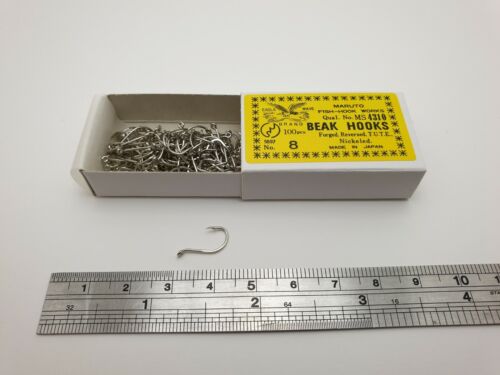 1pk Maruto TUTE MS4310 nichel 100 pz ganci becco pesce taglia a scelta - Foto 103 di 130